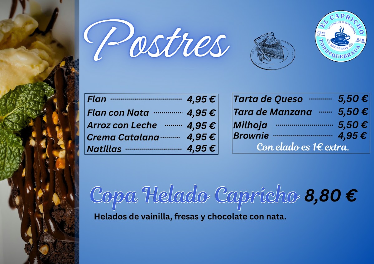 El Capricho de Torrequebrada Photo Menu 10