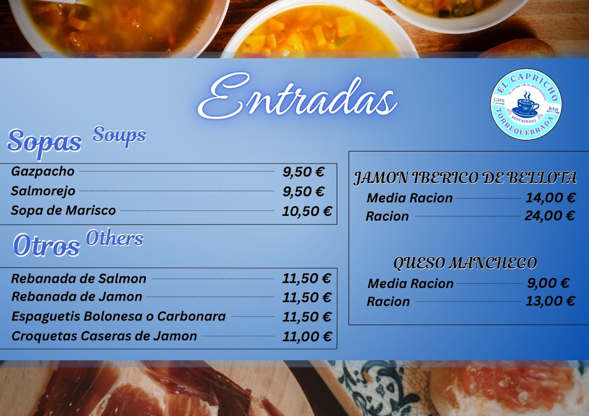 El Capricho de Torrequebrada Photo Menu 2
