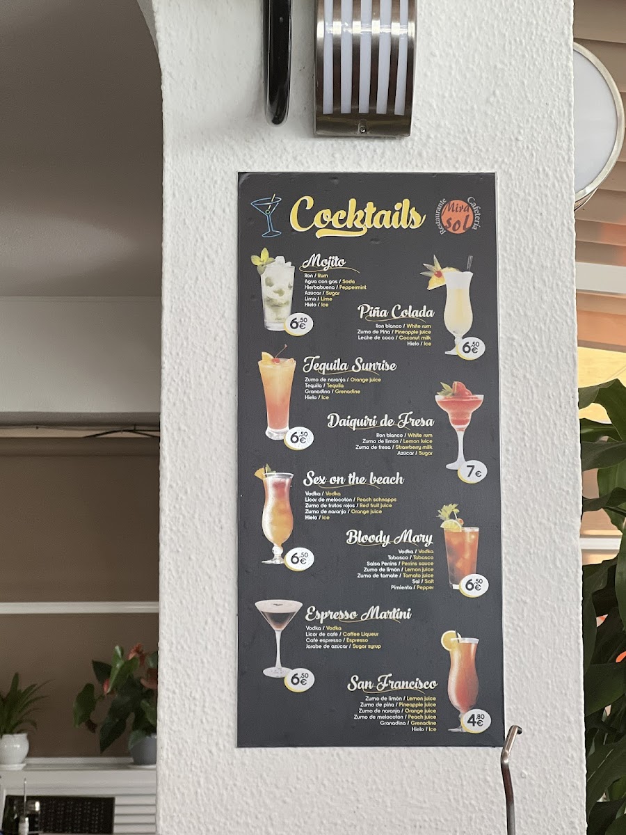 Mirasol Restaurant Photo Menu 2