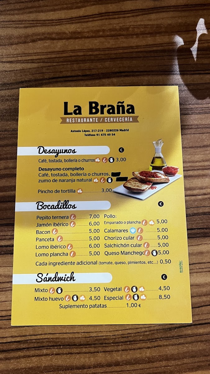Restaurante La Braña Photo Menu 2