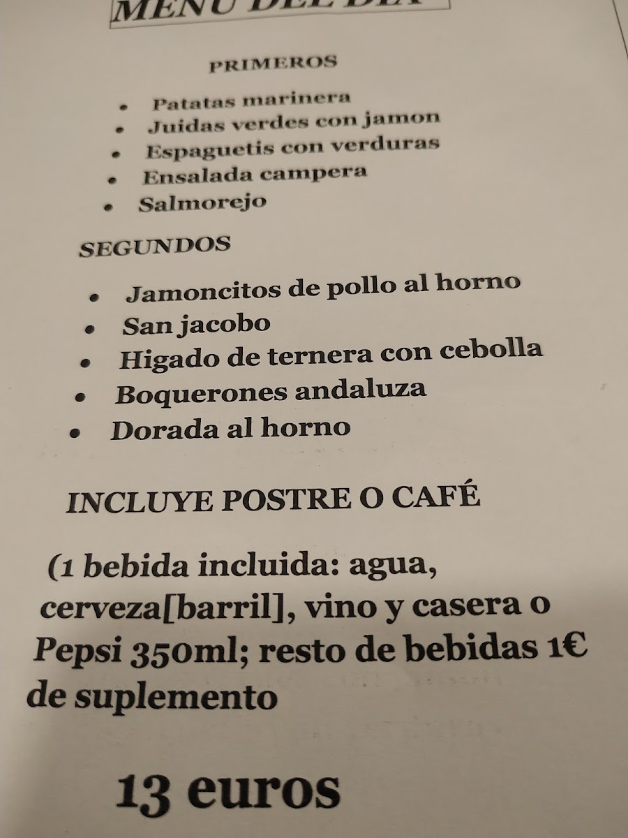 Restaurante La Braña Photo Menu 3
