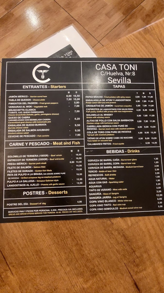 Restaurante Casa Toni Photo Menu 4