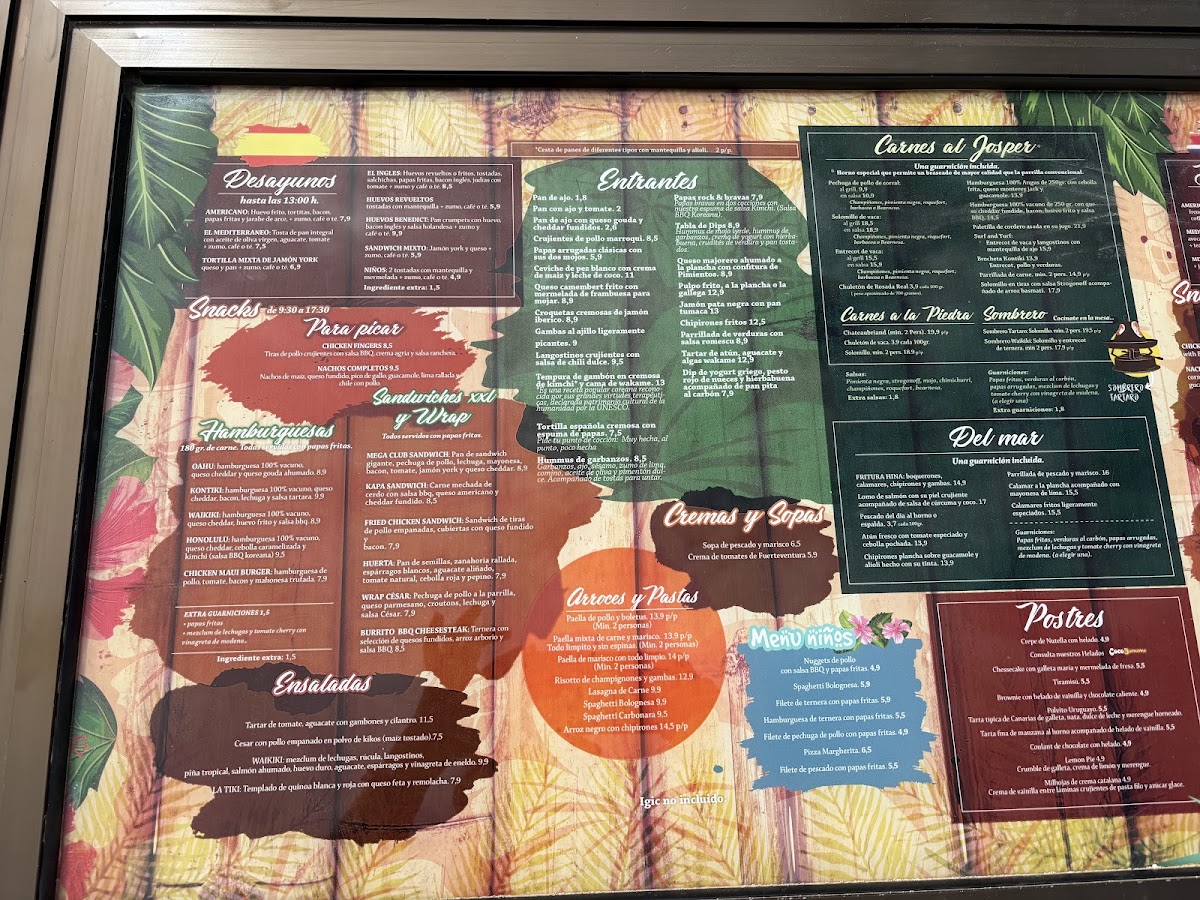 Waikiki Restaurant Snack Bar Grill Photo Menu 10