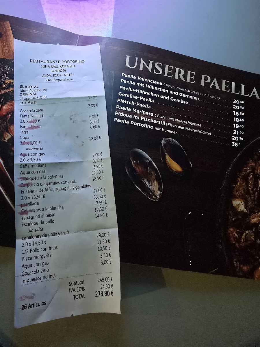 Restaurant Portofino Photo Menu 4