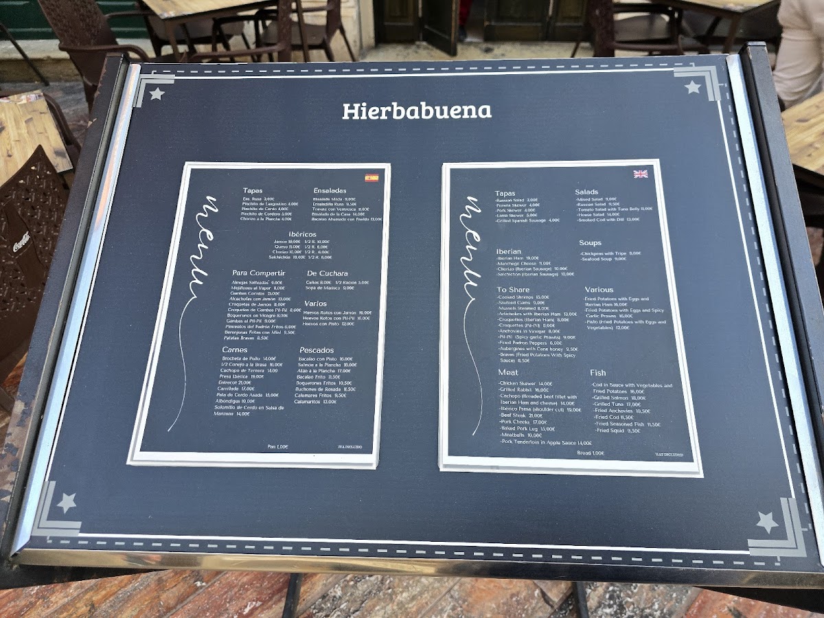 HIERBABUENA RESTAURANTE Photo Menu 1