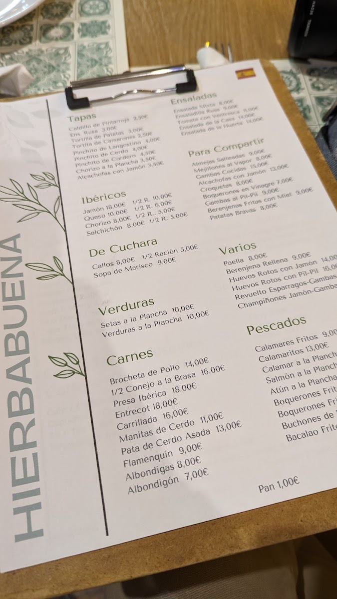 HIERBABUENA RESTAURANTE Photo Menu 10
