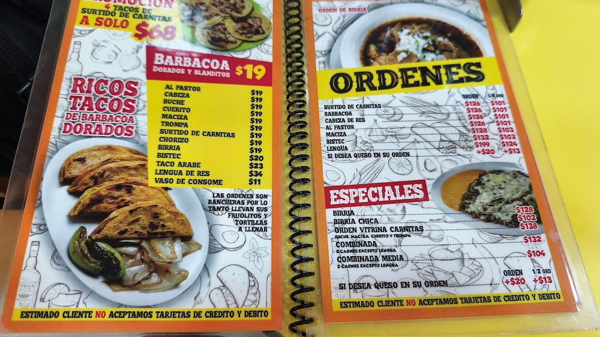 El Ranchero Photo Menu 2