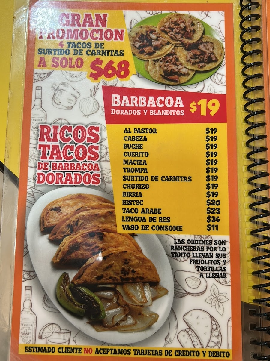 El Ranchero Photo Menu 3