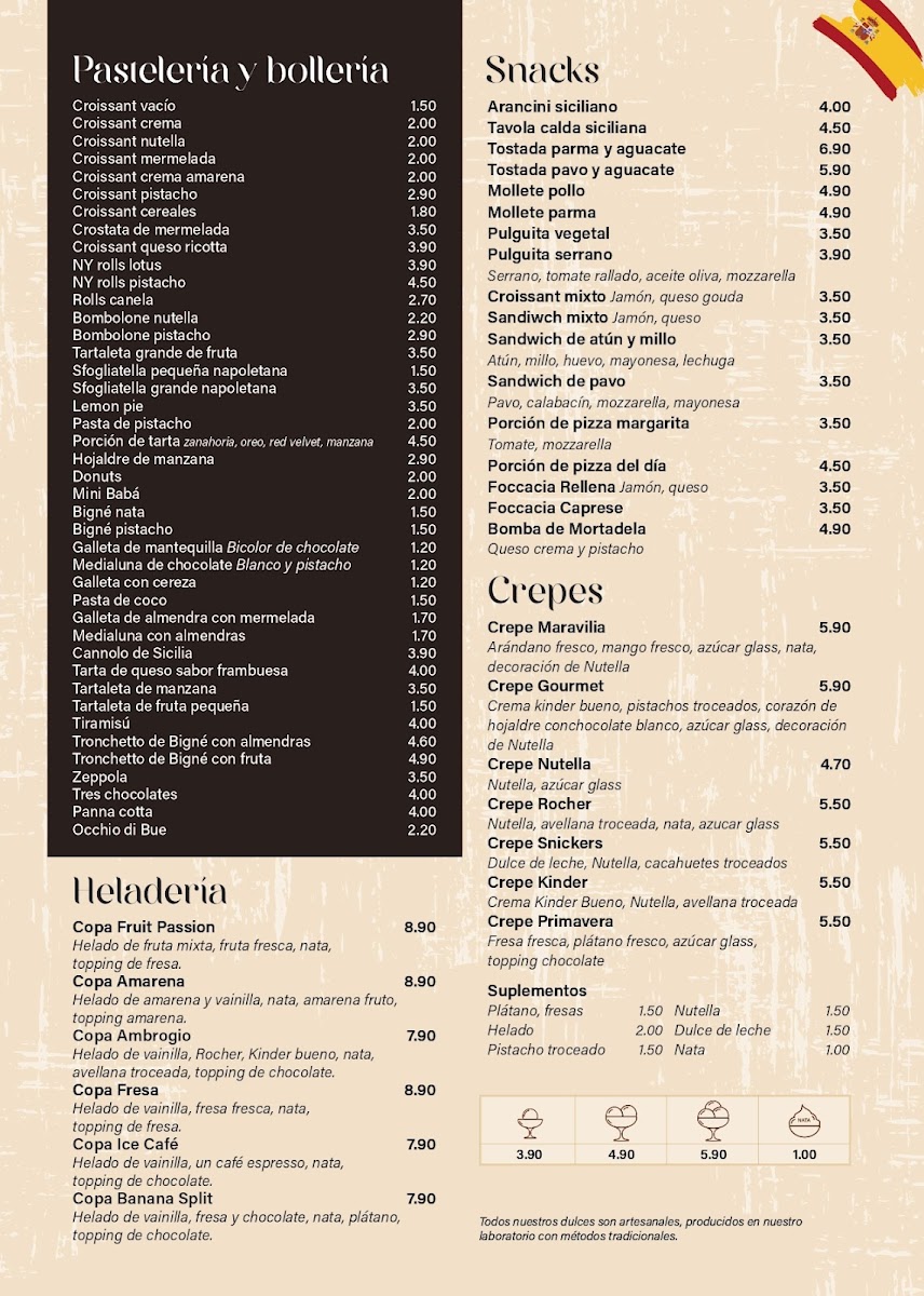 Cafeteria Flor De Vainilla Photo Menu 6