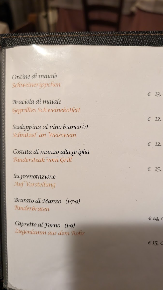 Bar Trattoria S.Anna Photo Menu 2