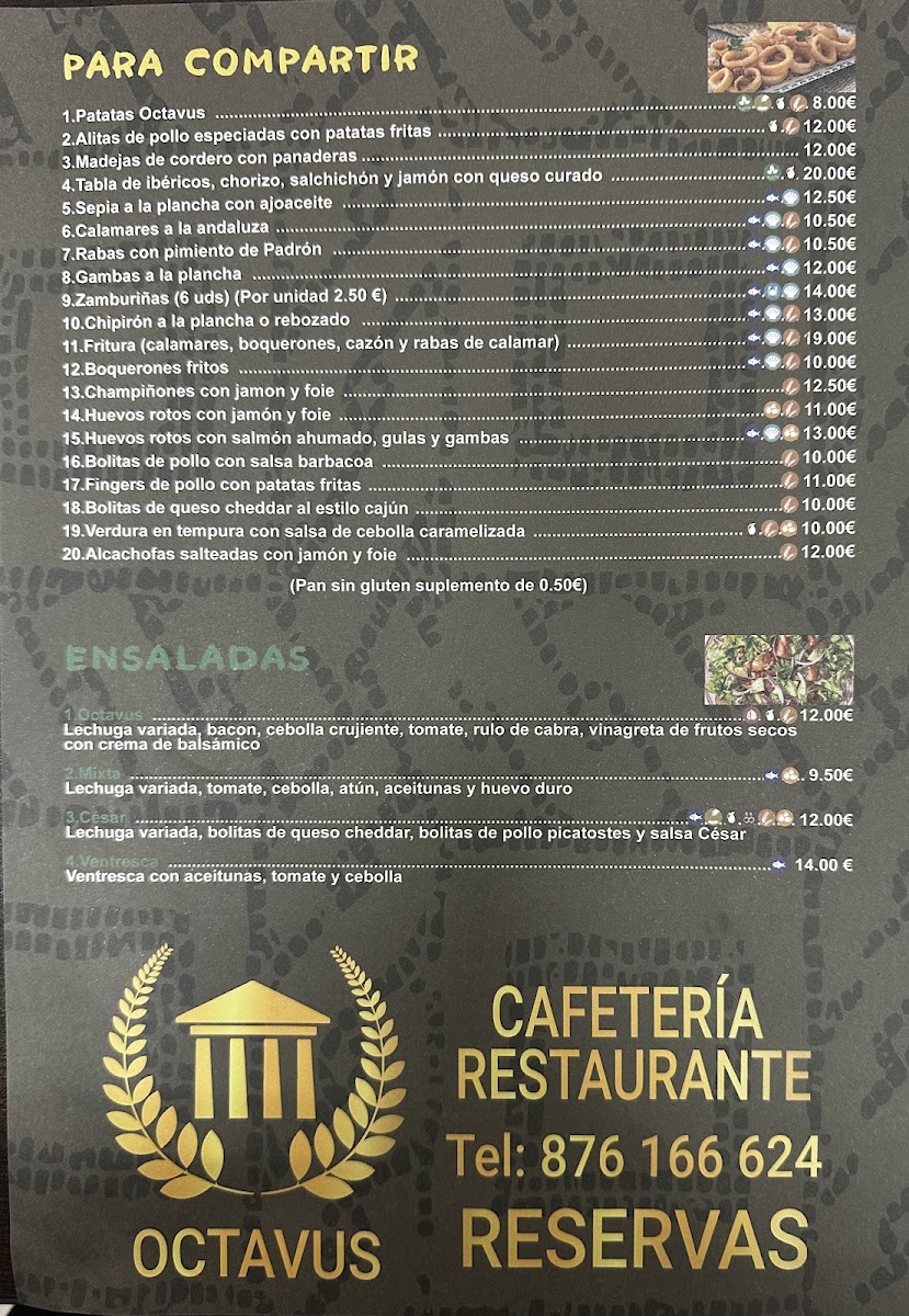 Cafetería restaurante Octavus Photo Menu 2