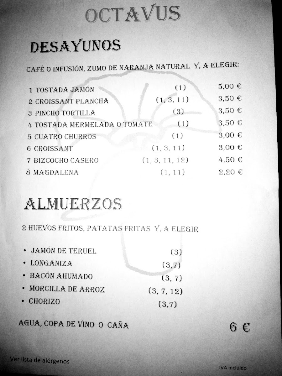 Cafetería restaurante Octavus Photo Menu 9