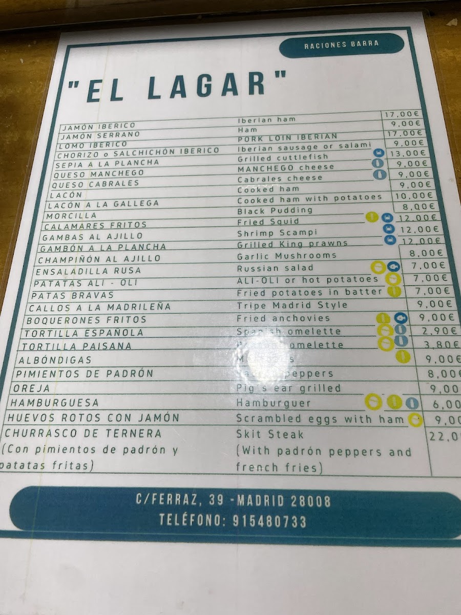 Restaurante El Lagar Photo Menu 6