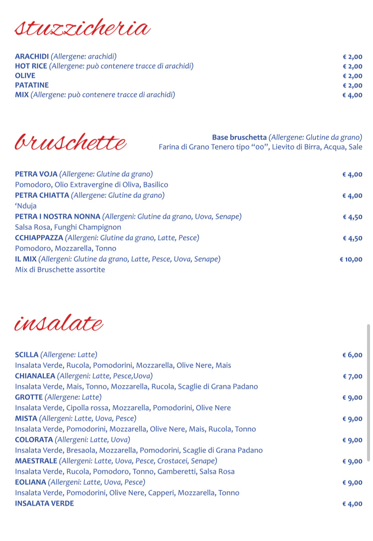 La Piccola Venezia - Pizzeria Bar Pub Photo Menu 2