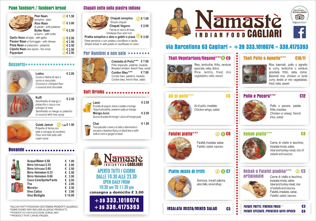 Namastè Indian Tandoori Food Photo Menu 2