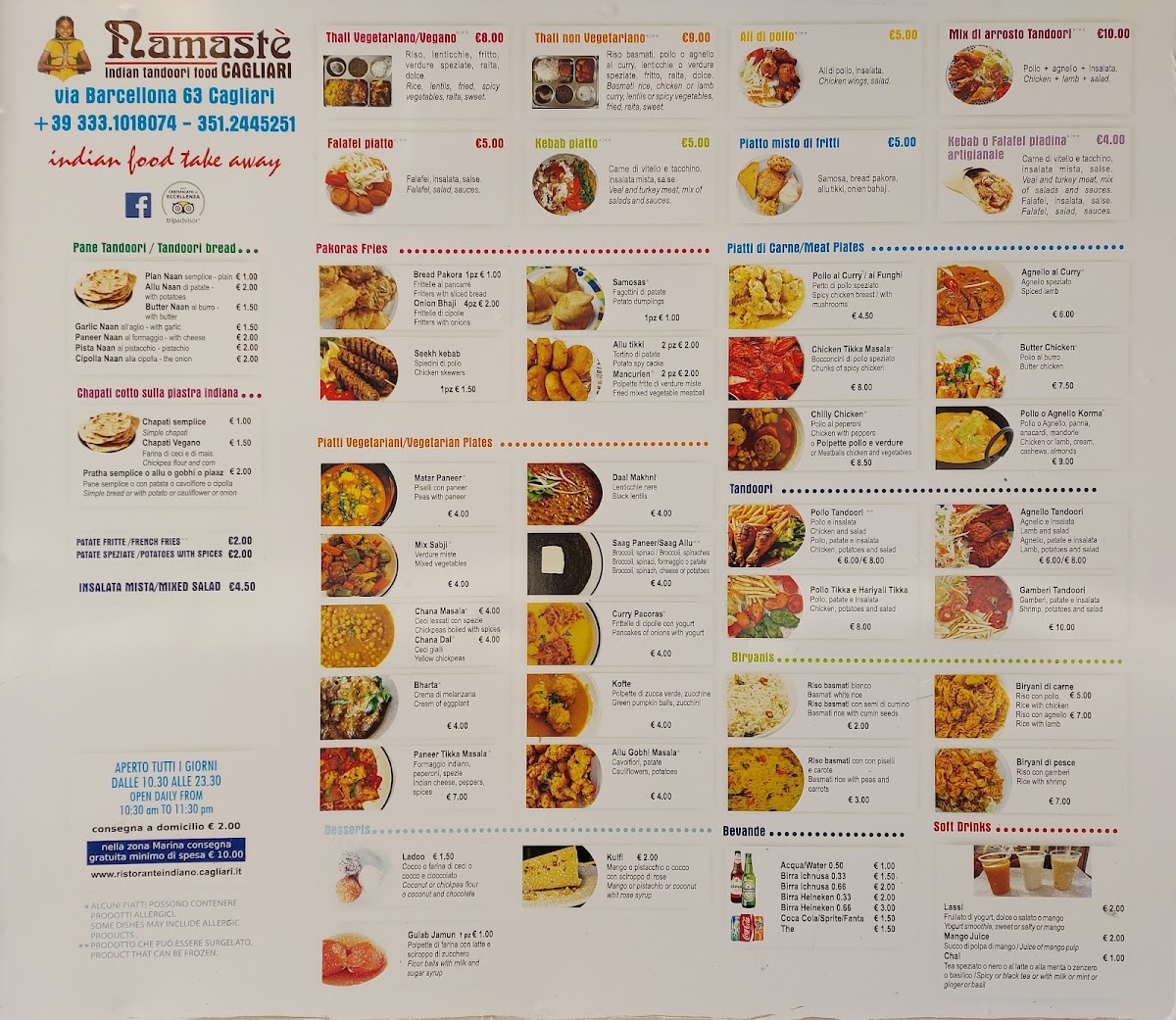 Namastè Indian Tandoori Food Photo Menu 4