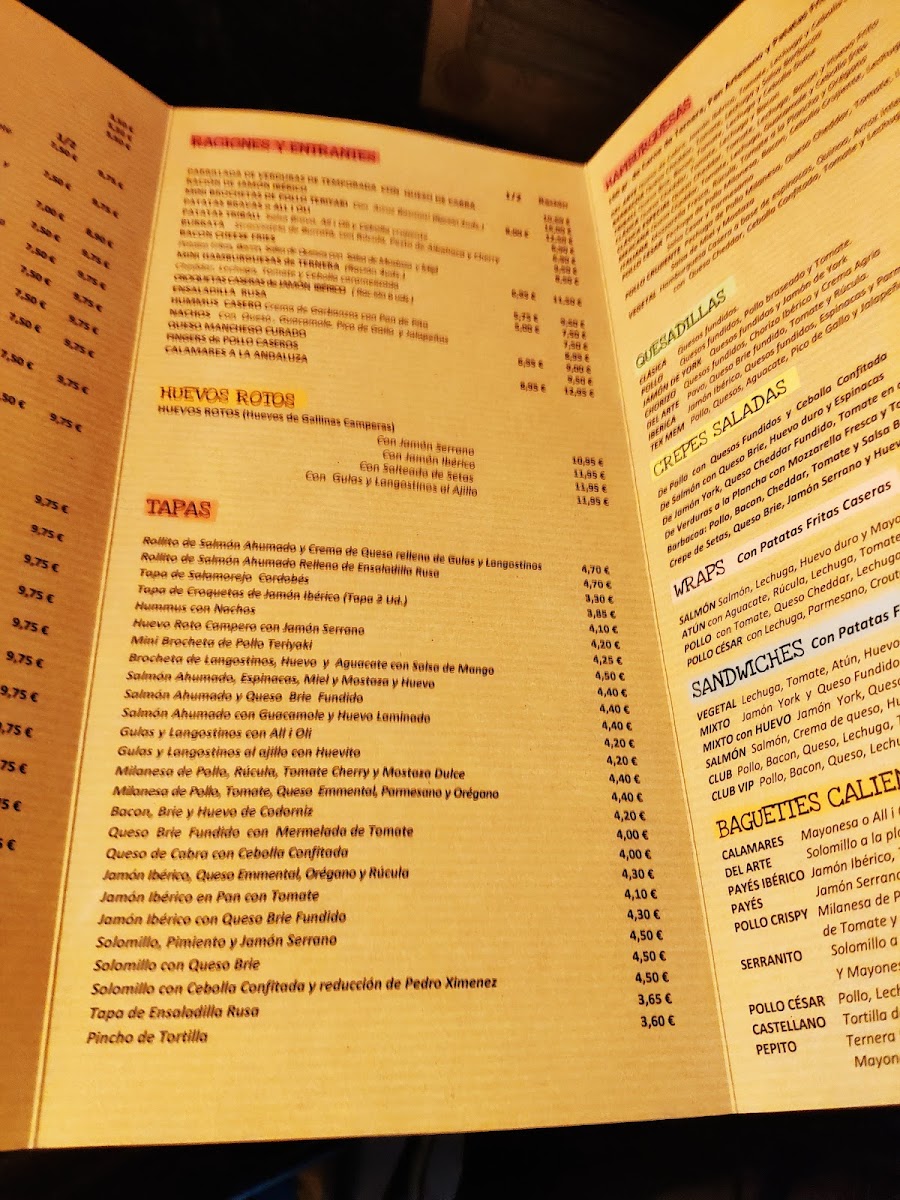Art Caffe Photo Menu 10