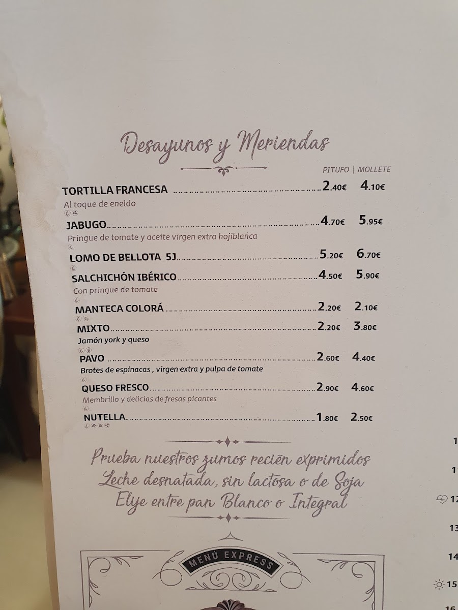La Antikaria Photo Menu 5