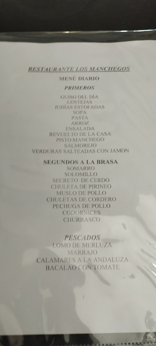 Restaurante Los Manchegos Photo Menu 1