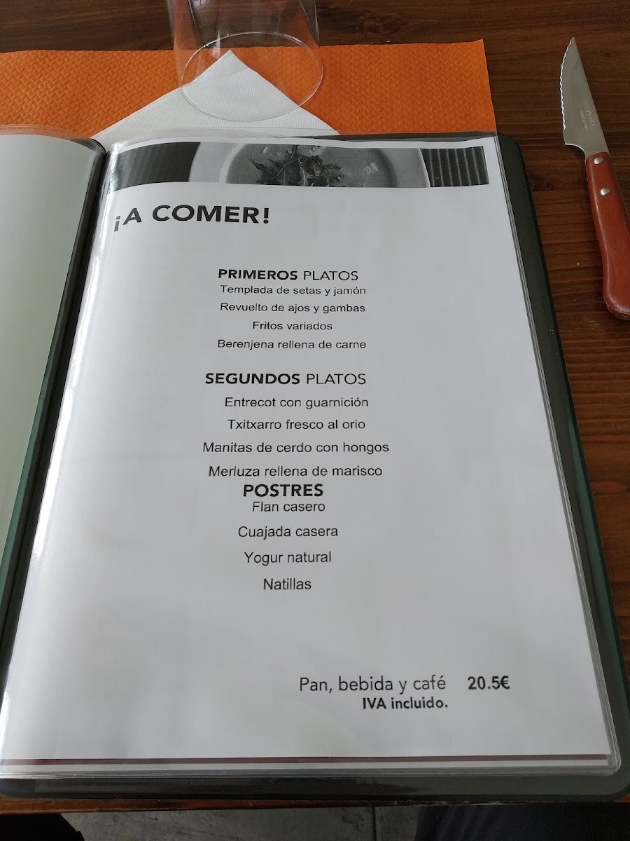 Iratzar Jatetxea Photo Menu 2