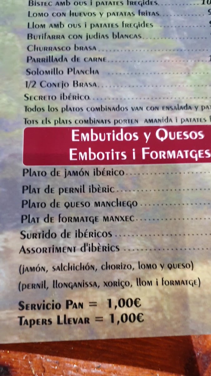 Meson los almendros 2 Photo Menu 10