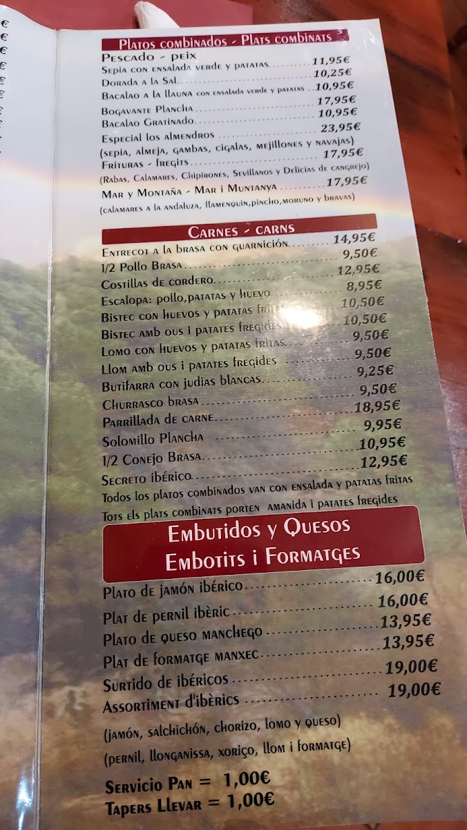Meson los almendros 2 Photo Menu 3