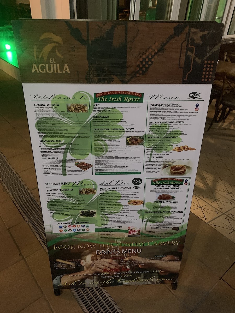 Irish Rover Photo Menu 5