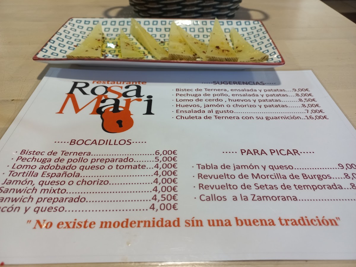 Restaurante Rosamari Photo Menu 3