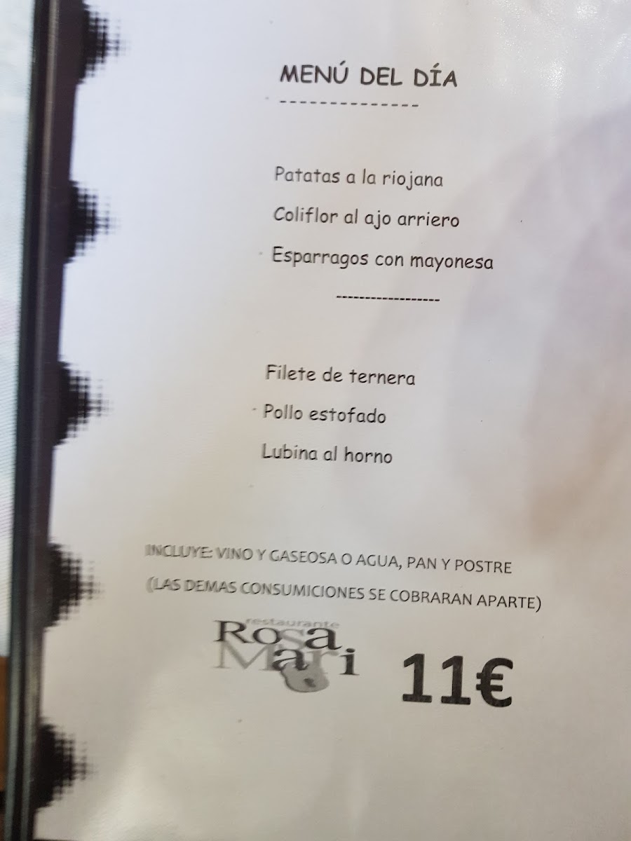 Restaurante Rosamari Photo Menu 4