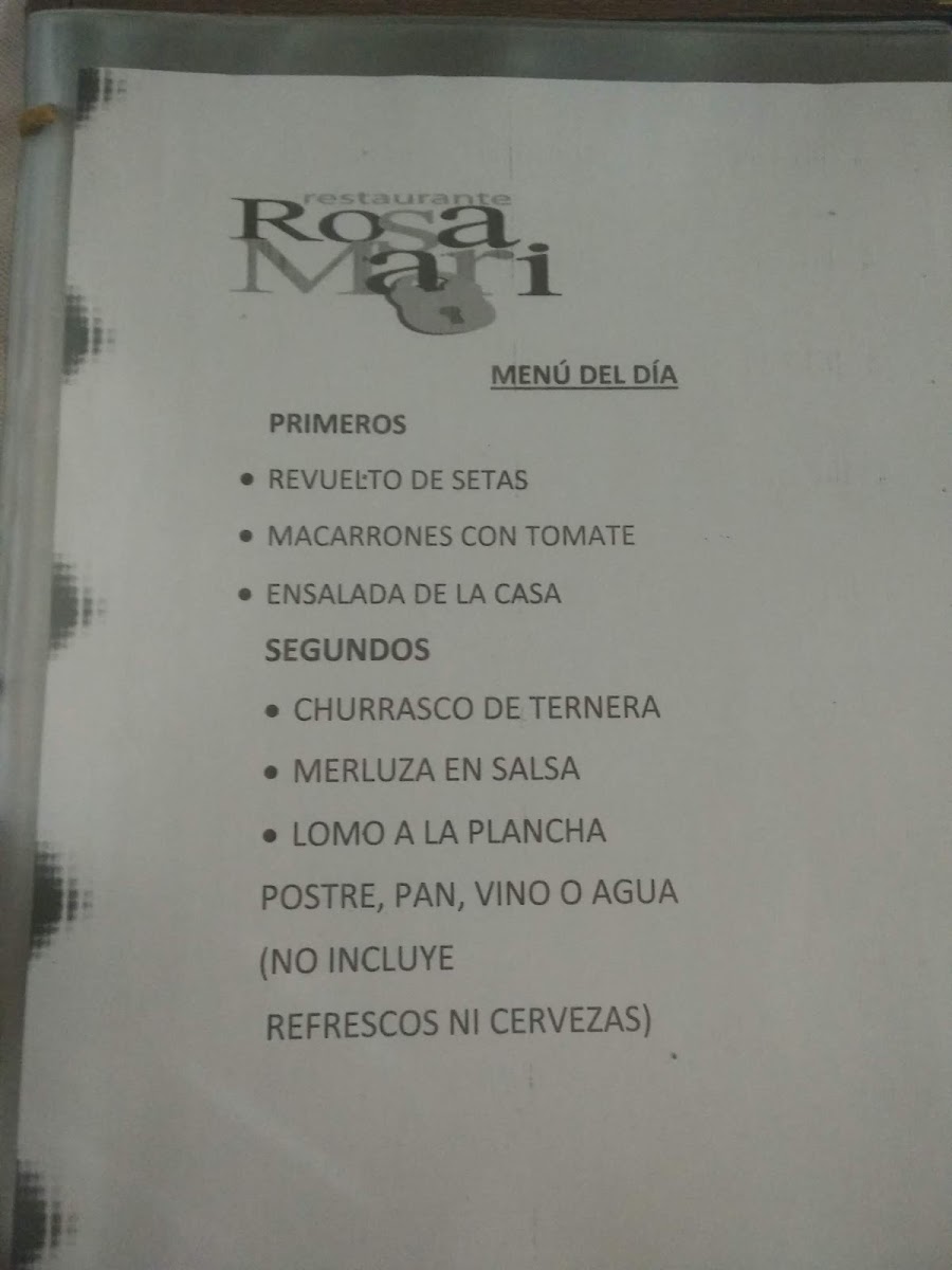 Restaurante Rosamari Photo Menu 5