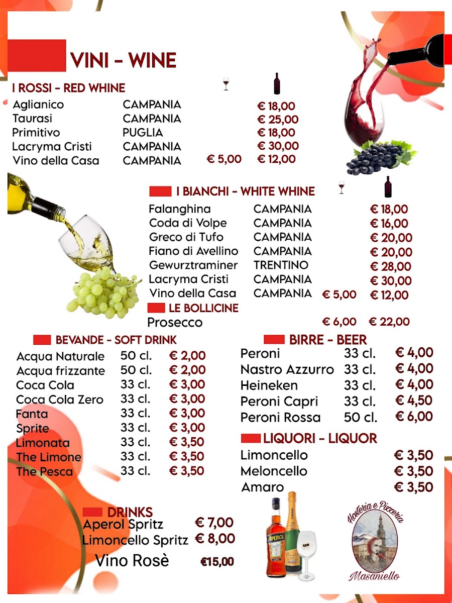 Hosteria e Pizzeria Masaniello Photo Menu 1