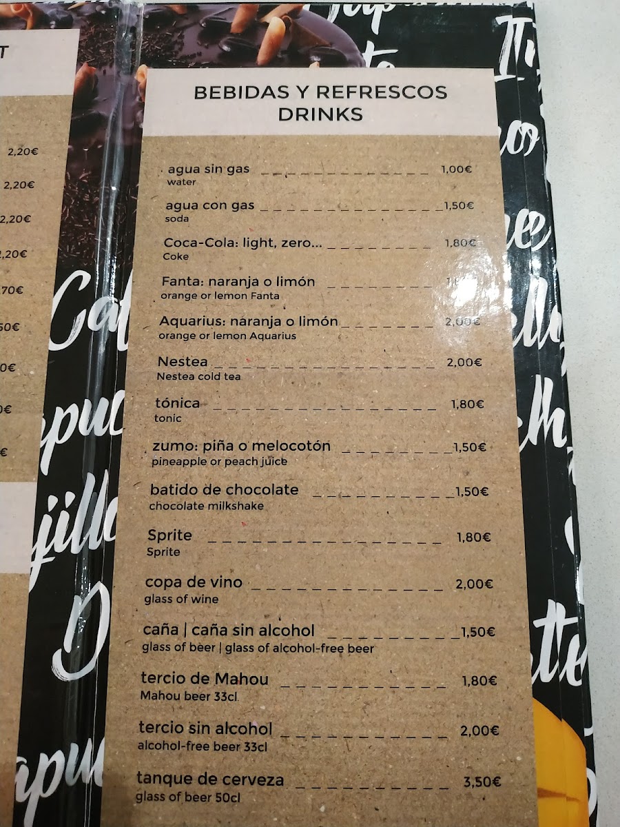Cafetería Elígeme Photo Menu 1