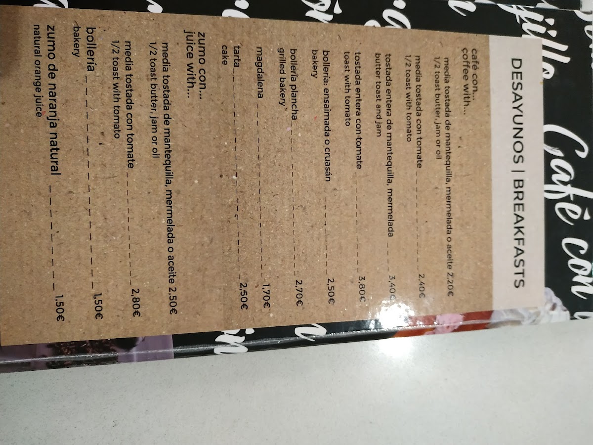 Cafetería Elígeme Photo Menu 4