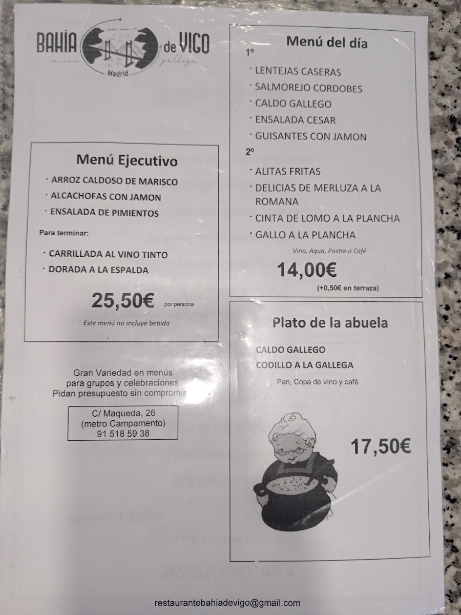 Restaurante Bahía De Vigo Photo Menu 2