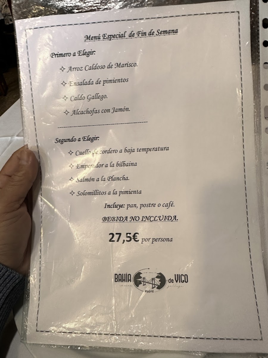 Restaurante Bahía De Vigo Photo Menu 4