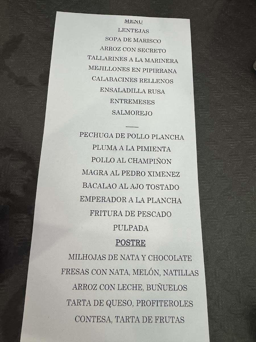 Restaurante Capillero Photo Menu 1