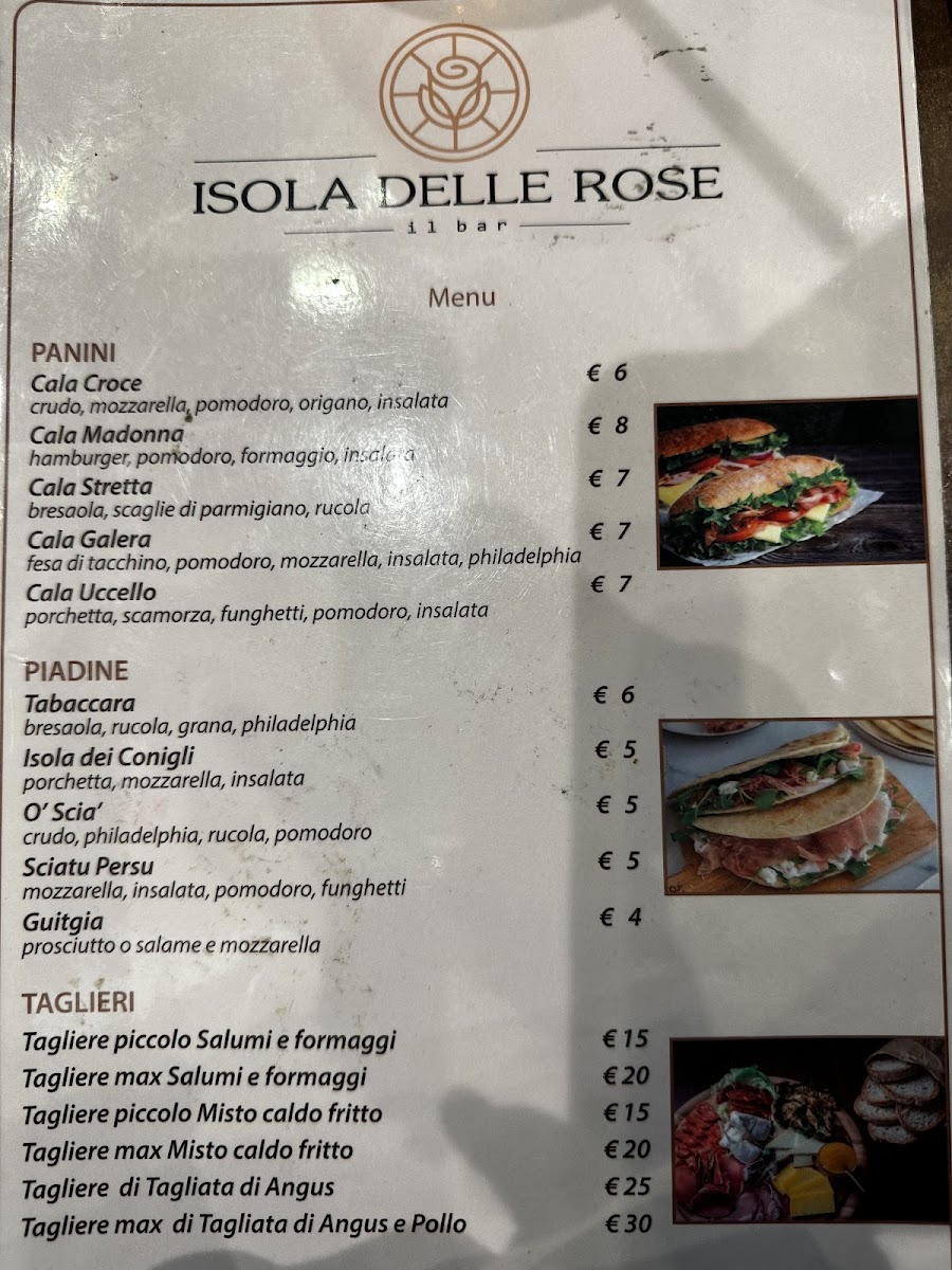 Isola delle Rose - Bar, Gelateria Photo Menu 2