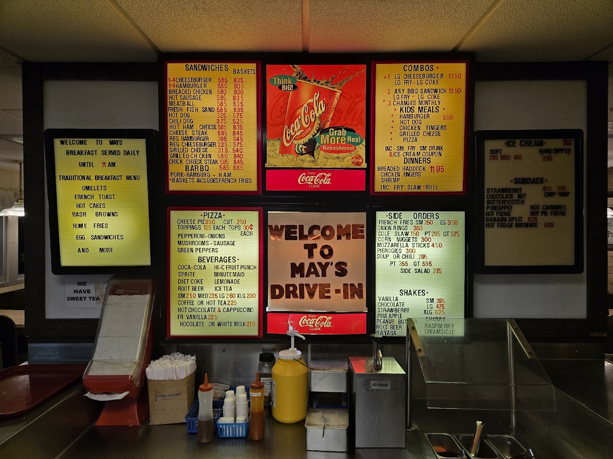 May's Drive-In Photo Menu 2