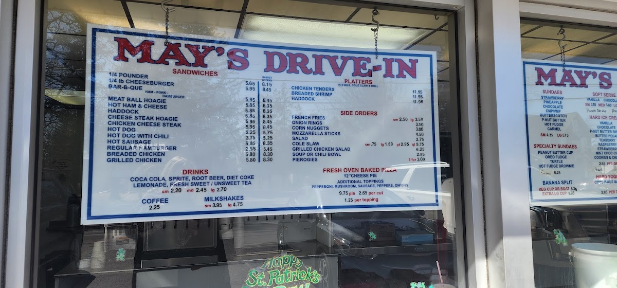 May's Drive-In Photo Menu 4