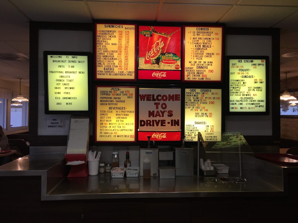 May's Drive-In Photo Menu 5