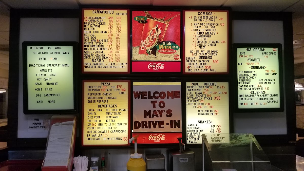 May's Drive-In Photo Menu 6
