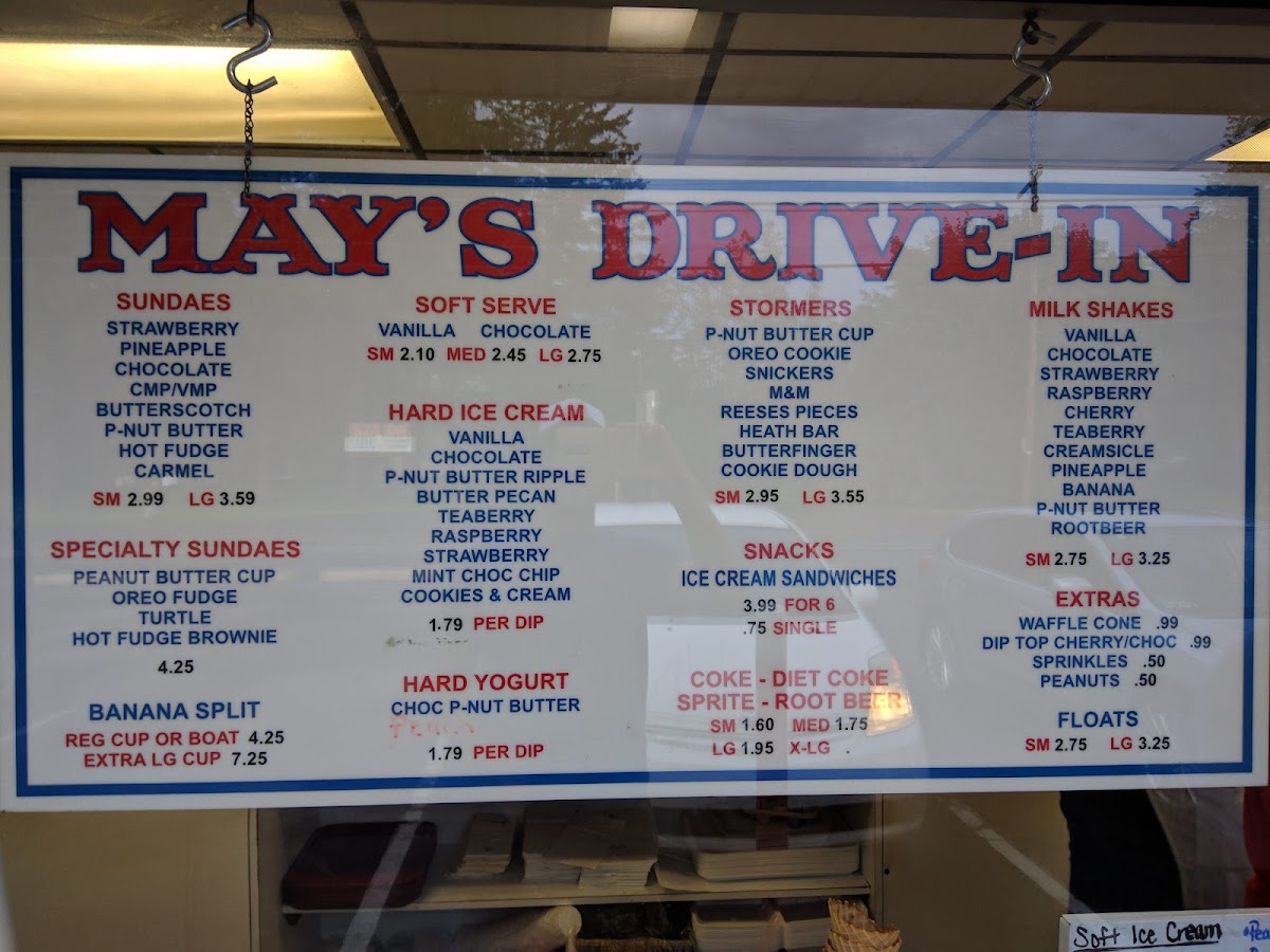 May's Drive-In Photo Menu 7