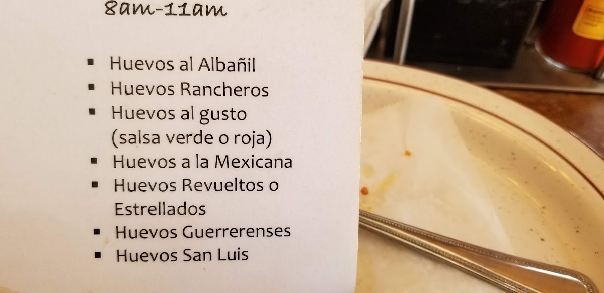 La Quebrada Restaurant Photo Menu 1