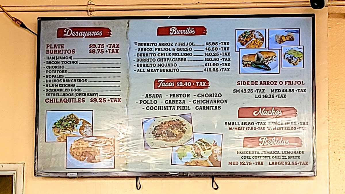 Jesse's El Taco De Mexico Photo Menu 2