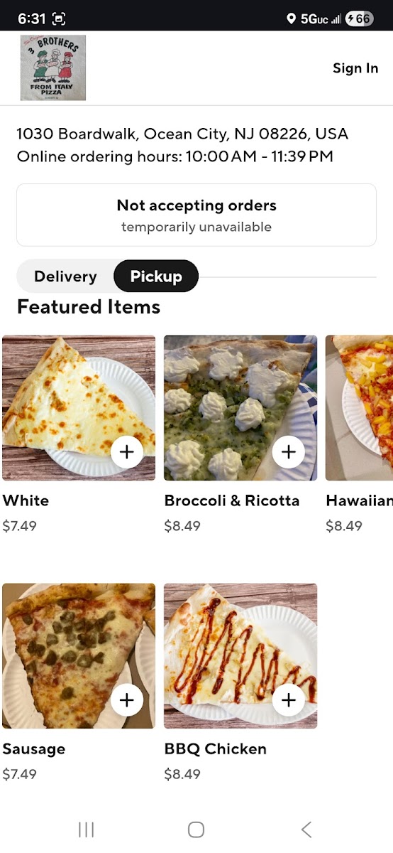 Three Brothers From Italy Pizza Photo Menu 9