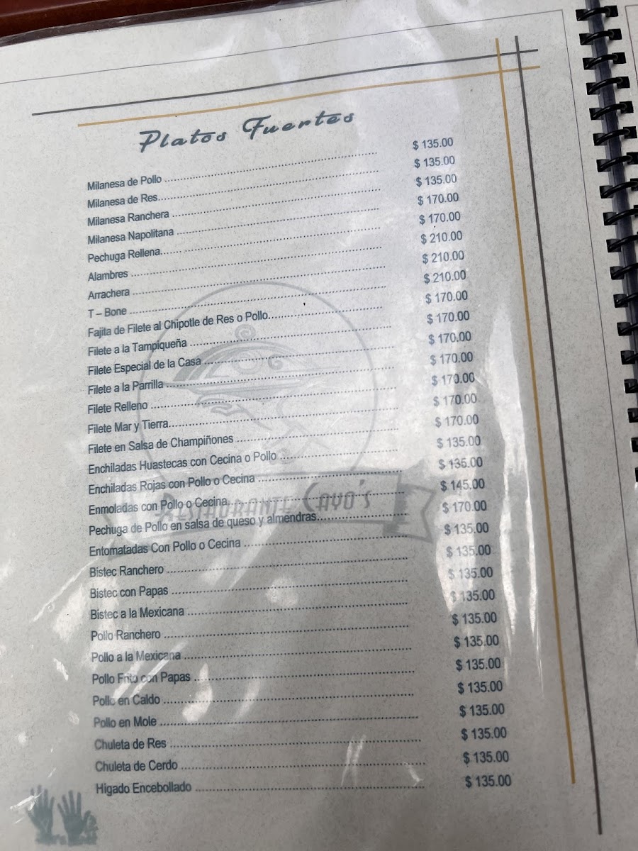 Reastaurante Cayo's Photo Menu 10