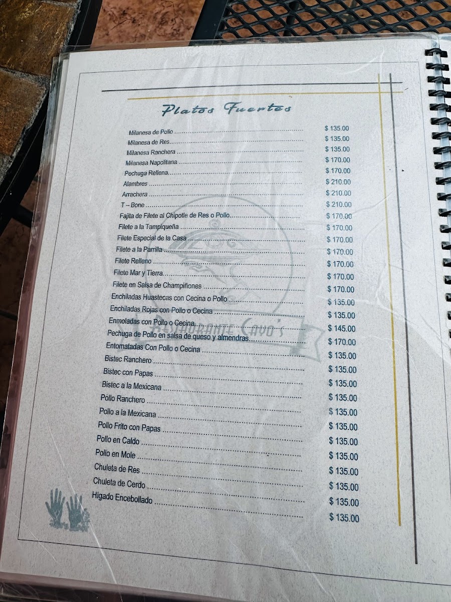 Reastaurante Cayo's Photo Menu 3