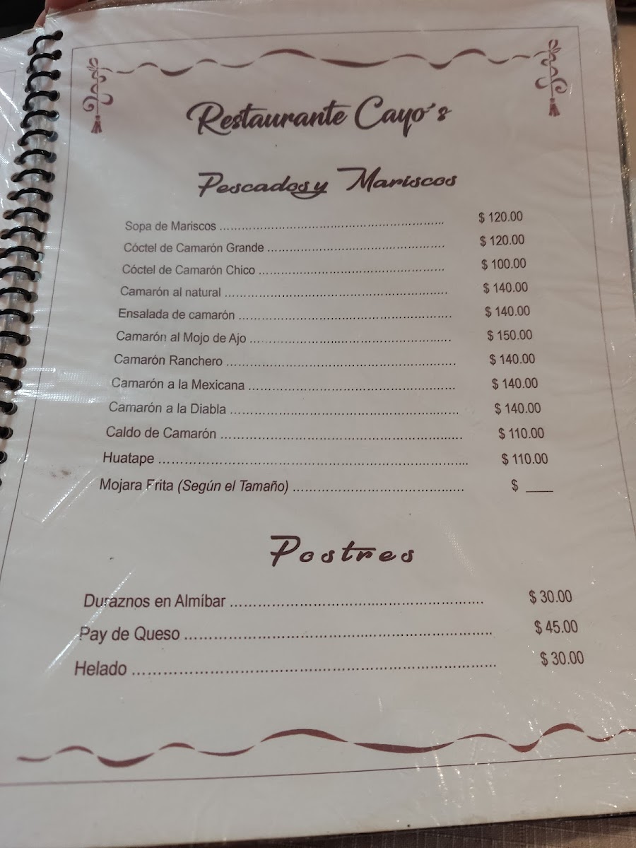 Reastaurante Cayo's Photo Menu 9