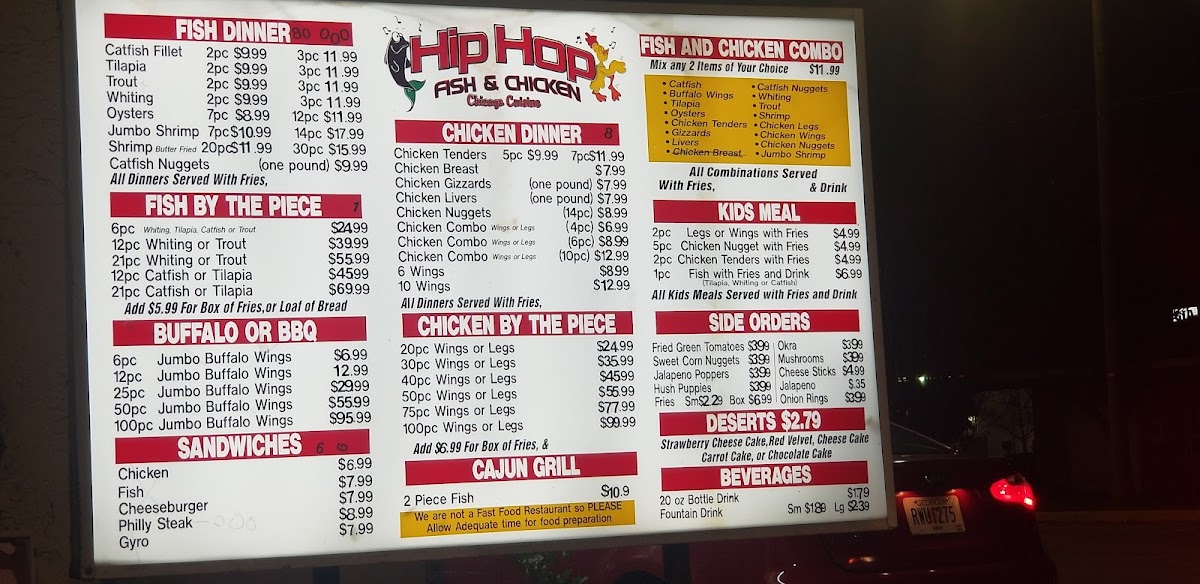 Hip Hop Fish & Chicken Photo Menu 6