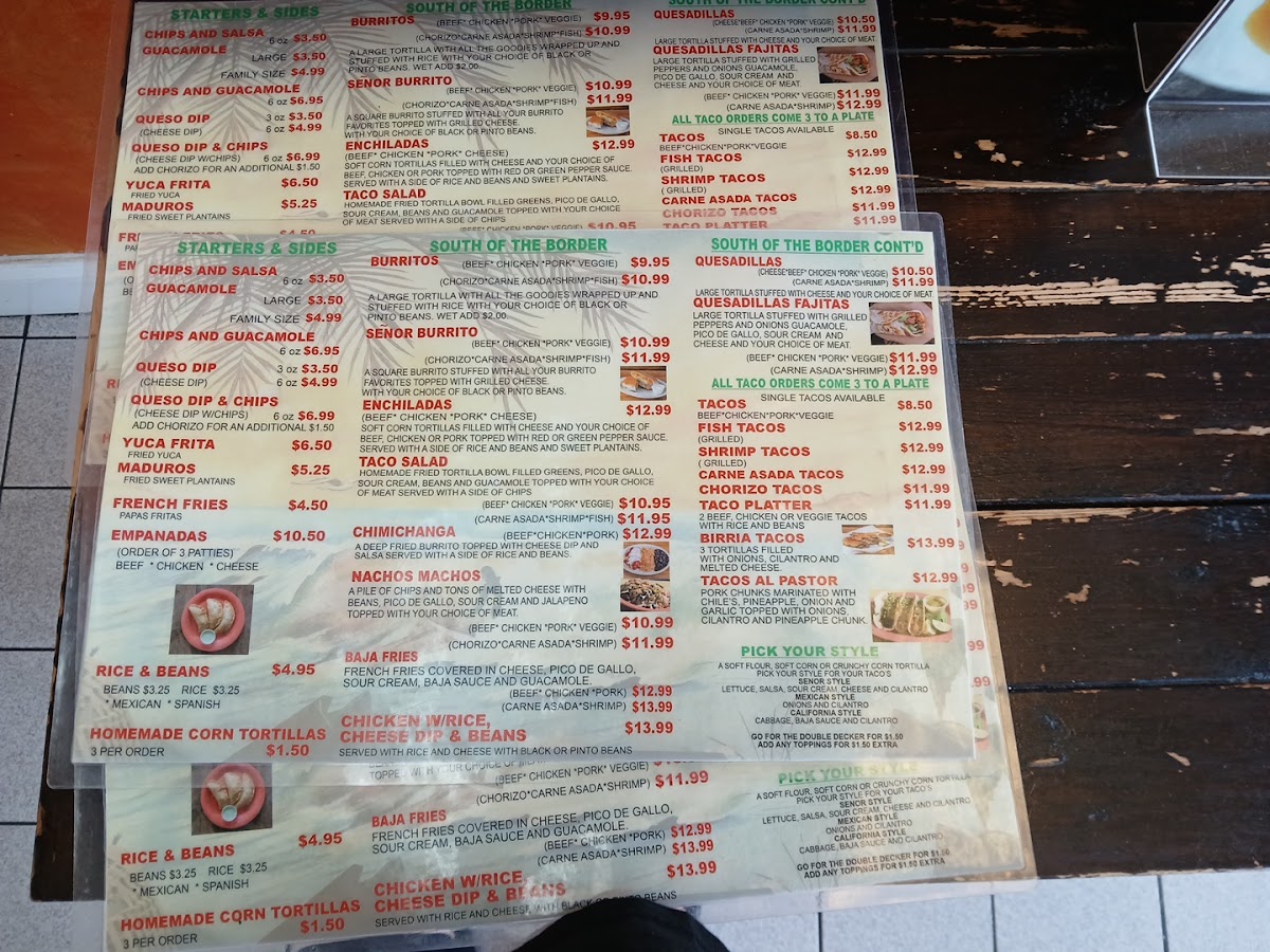 Señor Taco Photo Menu 6